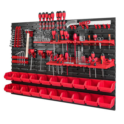 Tool Wall With Stacking Boxes