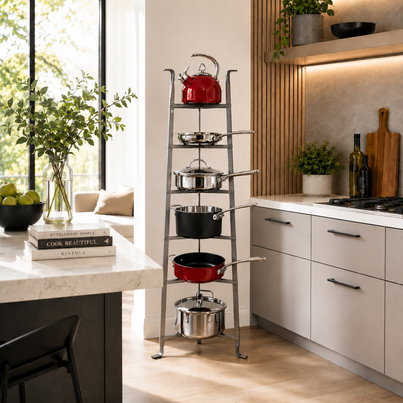 Handcrafted 6-Tier Gourmet Cookware Stand