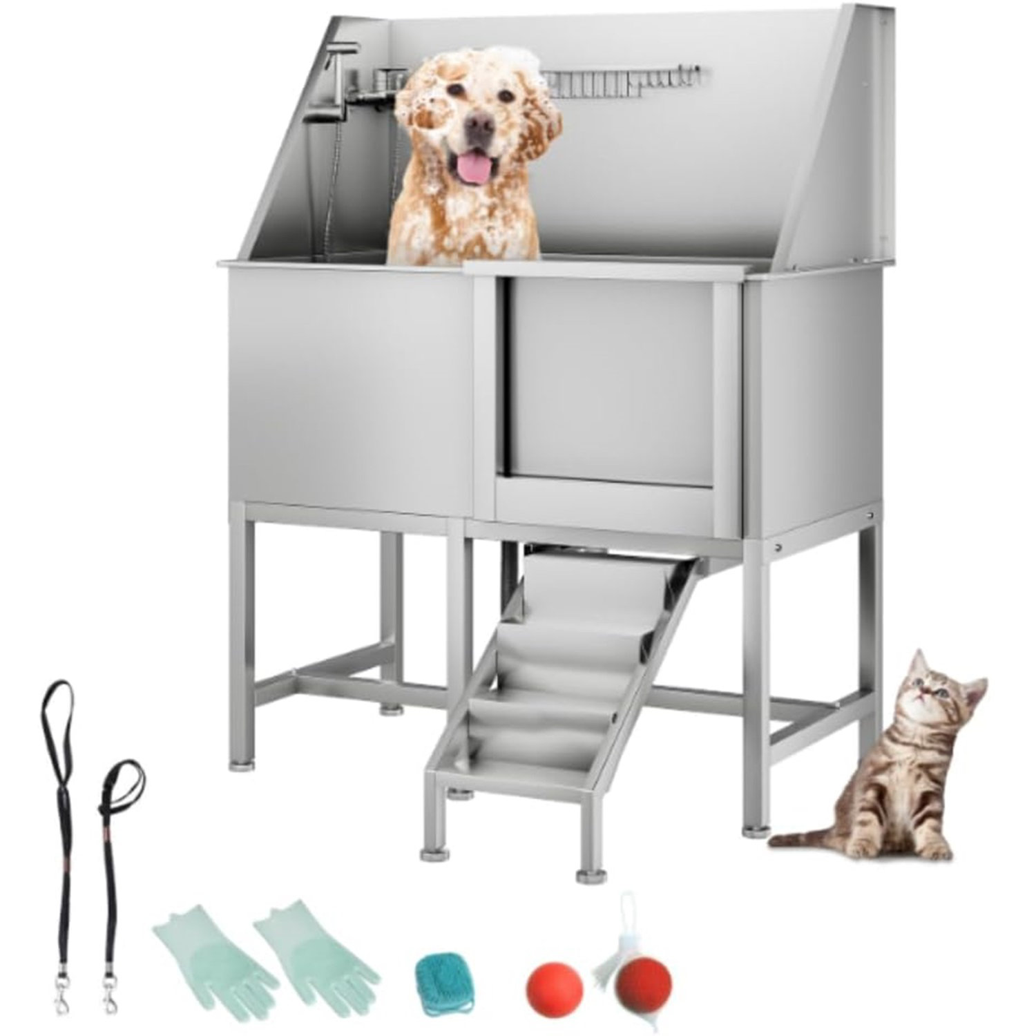 Fashionwu Pet Dog Bathing Station Grooming Center, Stainless Steel Dog ...