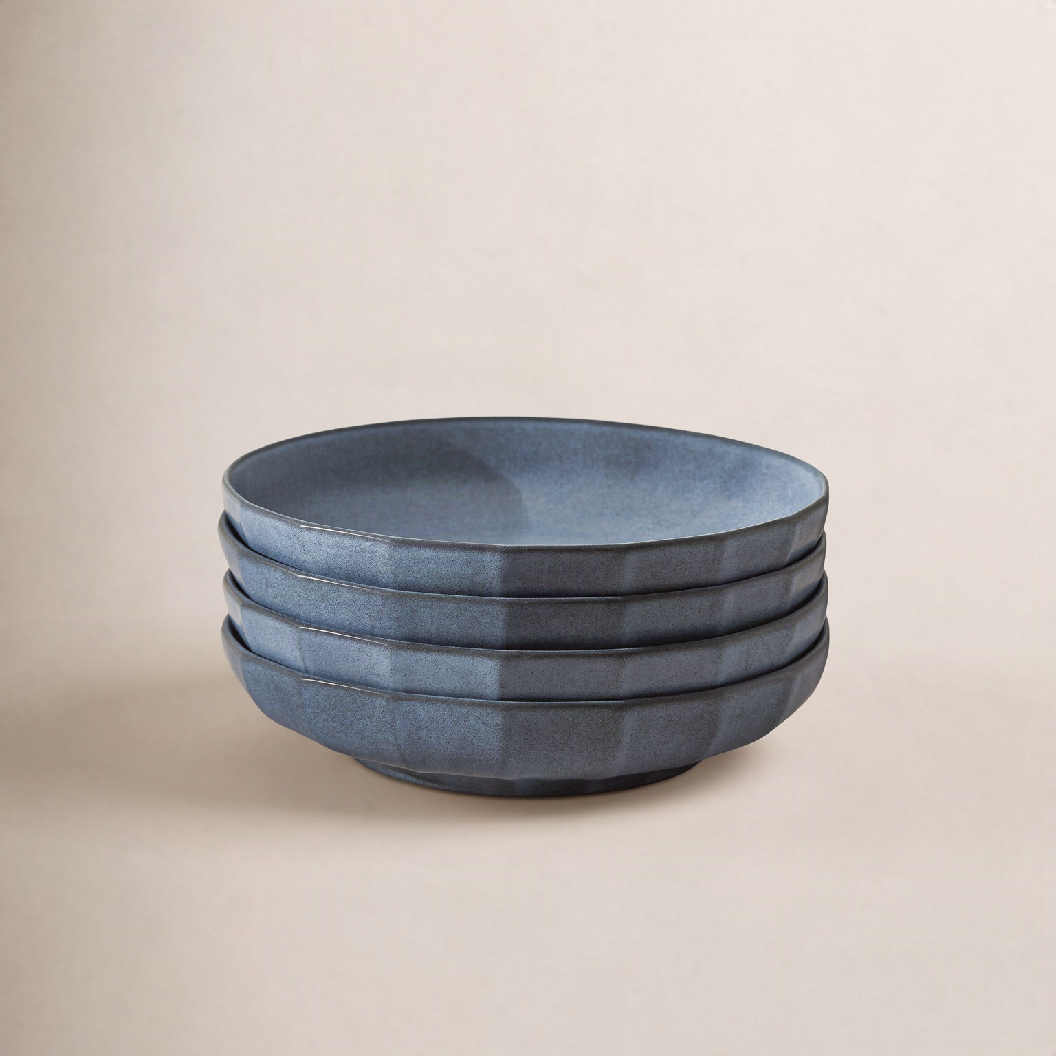 Rio Stoneware Pasta Bowl, Blue