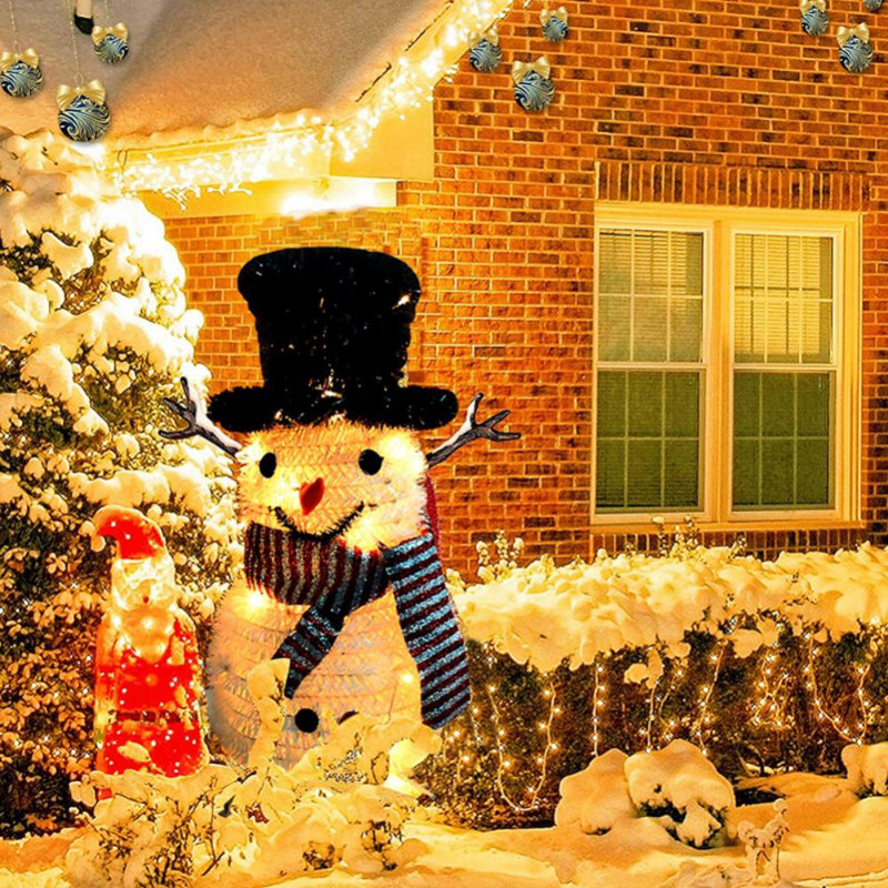 Bonhomme de neige illuminé