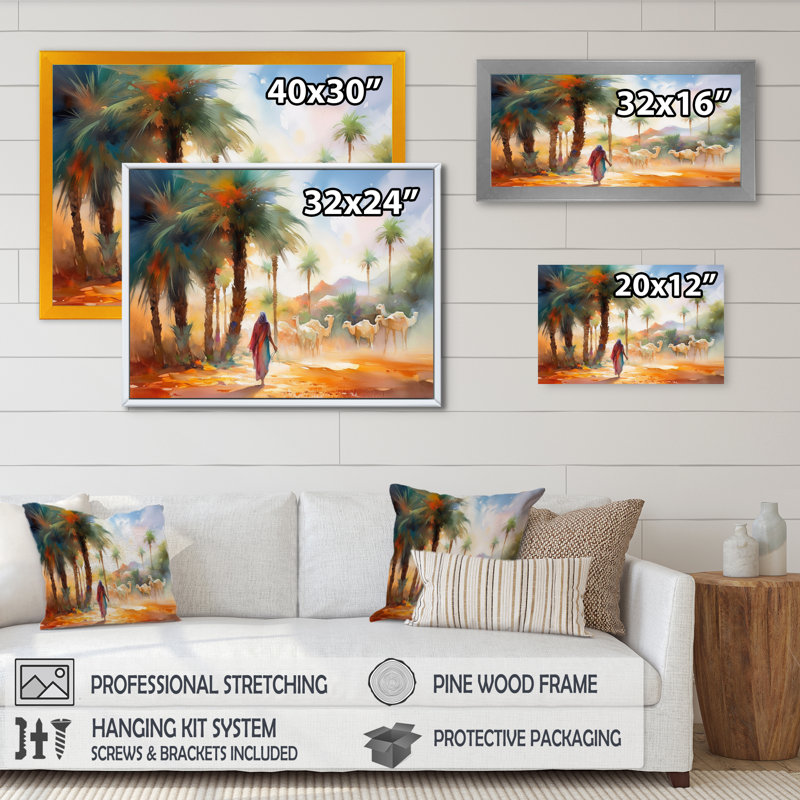«Yellow Woman In The Desert II», reproductions d'art mural, H 30 po x l 40 po x P 1,5 po, Cadre flottant doré