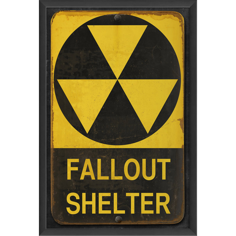« fallout shelter », impression encadrée