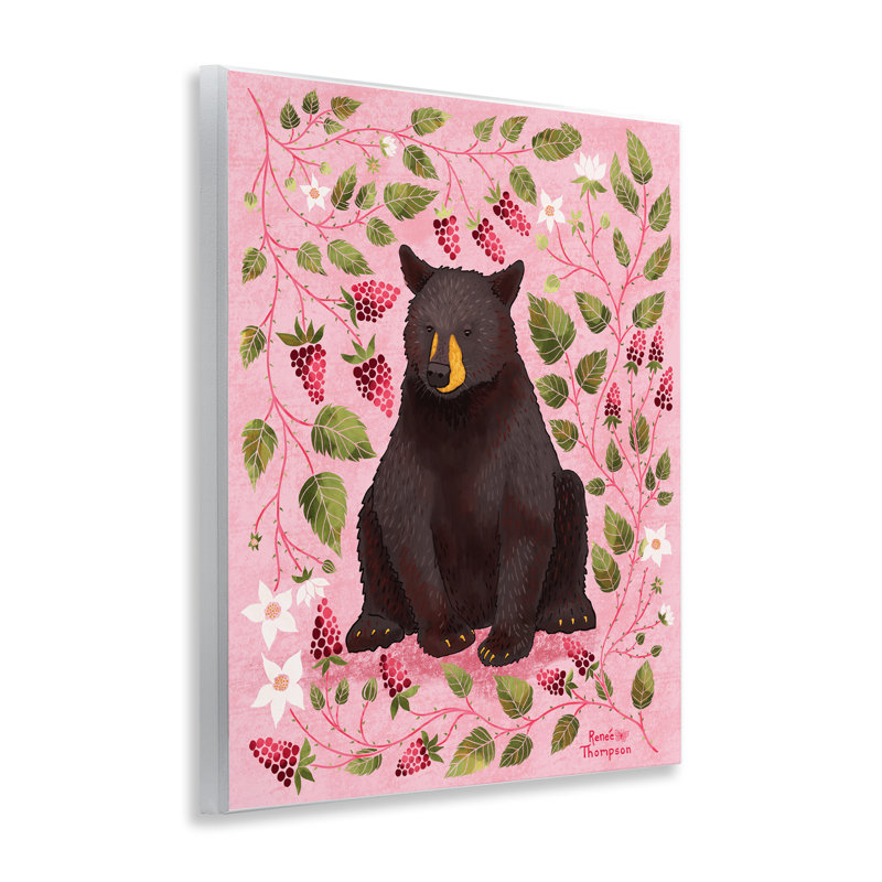 «Bear & Blackberry Plants» par Renee Thompson