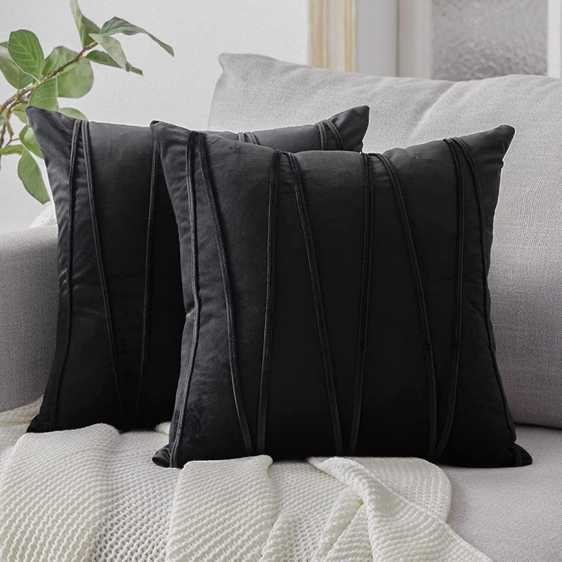 Geometric Pillow Cover, 18"L x 18"W, Burnt Orange