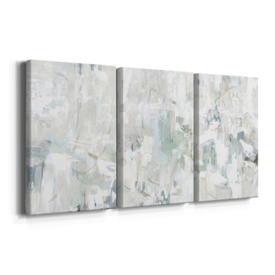 Impasto Poem I - Toile tendue avec châssis sur mesure - 3 pièces