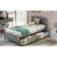  Platform Storage Bed with Two Drawers and Headboard, Compact and Practical Wood Bed Frame-746828912
