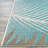 Waddington Floral Palms Aqua Blue Indoor Outdoor Area Rug-1654695826
