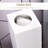 Cabinets | Modern Country Small Corner Floor Cabinet, Toilet Paper Organizer with Doors &amp; Shelves, Matte White | Engineered Wood | Bathroom