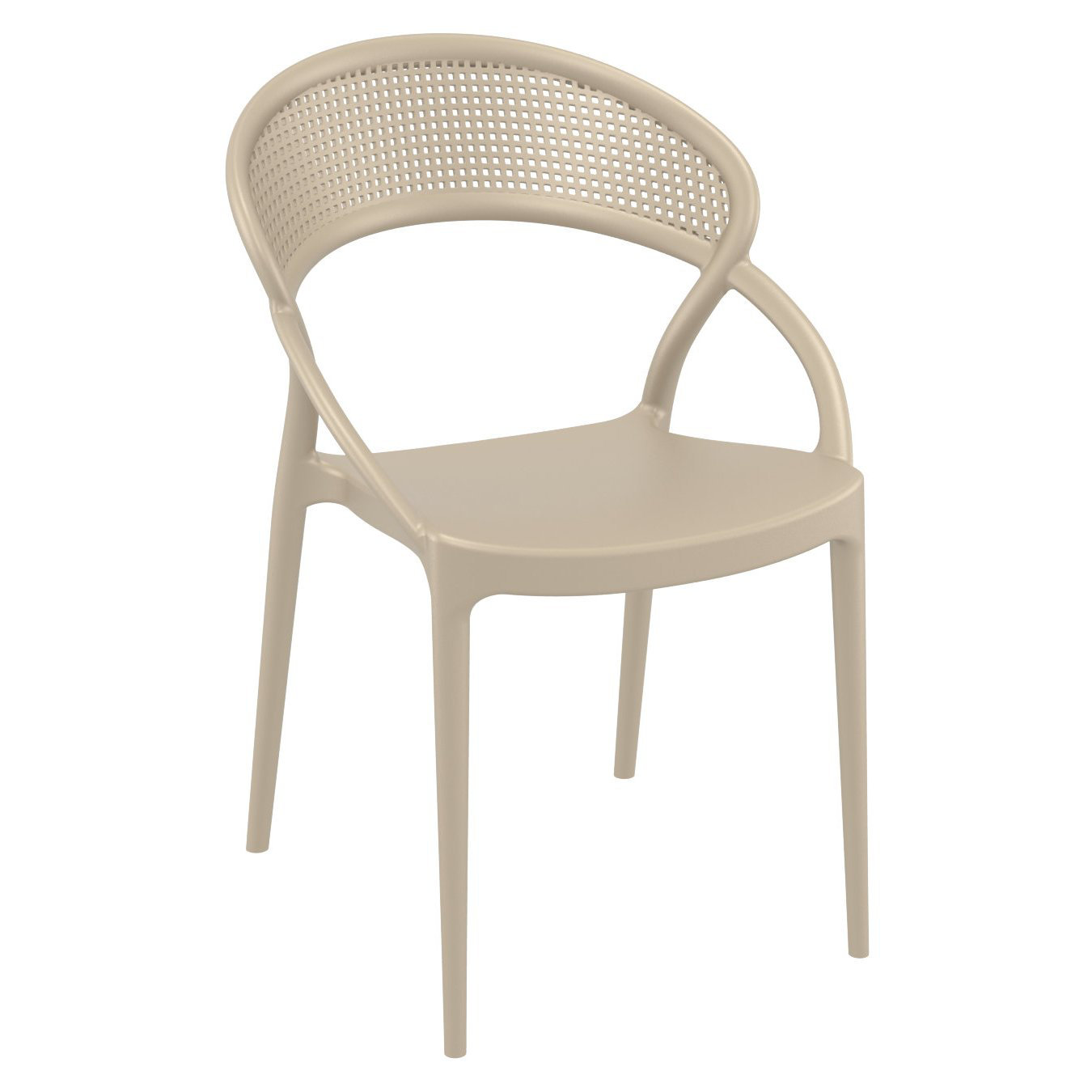 Farrah 24" Patio Bistro Set, Taupe