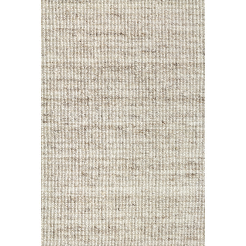 Namaskar Hand Loomed Area Rug in Beige, Rectangle 5' x 8'