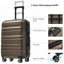 Ensemble de valises Hardshell en ABS - Valises légères et durables avec deux roues pivotantes-130603981