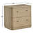 Lucie Two Drawer Nightstand In Buff Cream