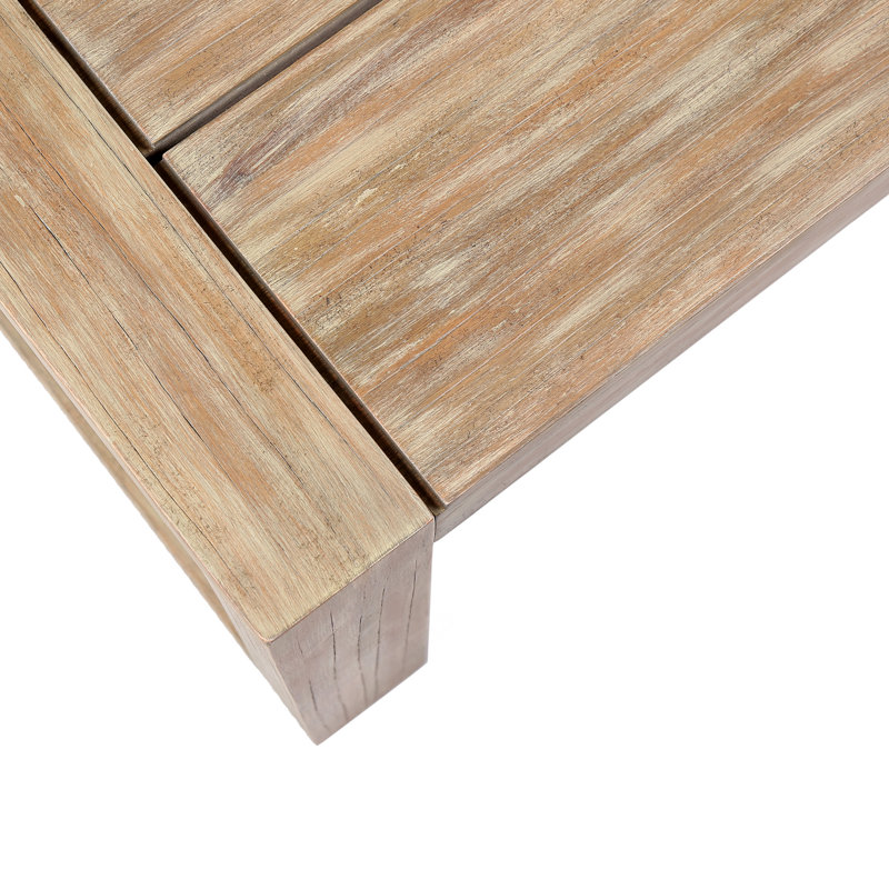 Table basse d'extérieur en bois d'eucalyptus Adasai