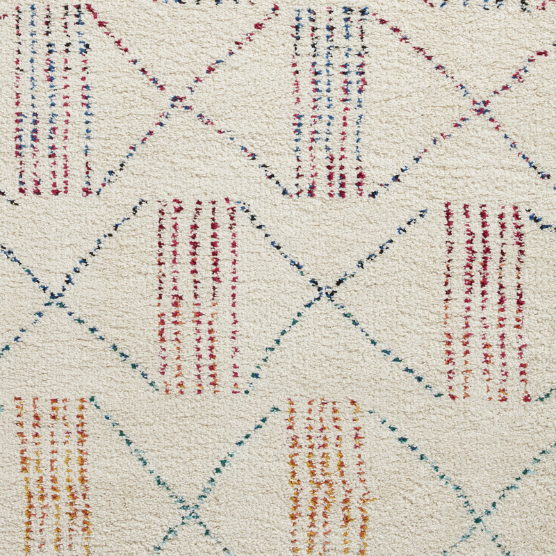 Havilyn Geometric Shapes Machine Tufted Area Rug, Rectangle 120 x 170 cm