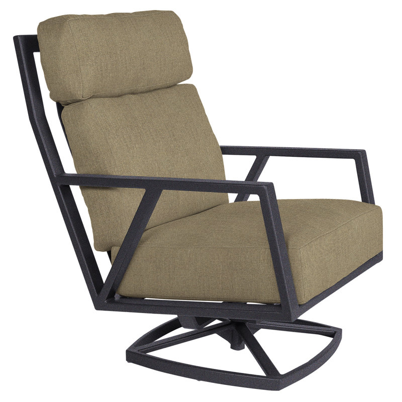 Aris Outdoor Rocker Chair, Graphite, Flagship Stone Sunbrella®