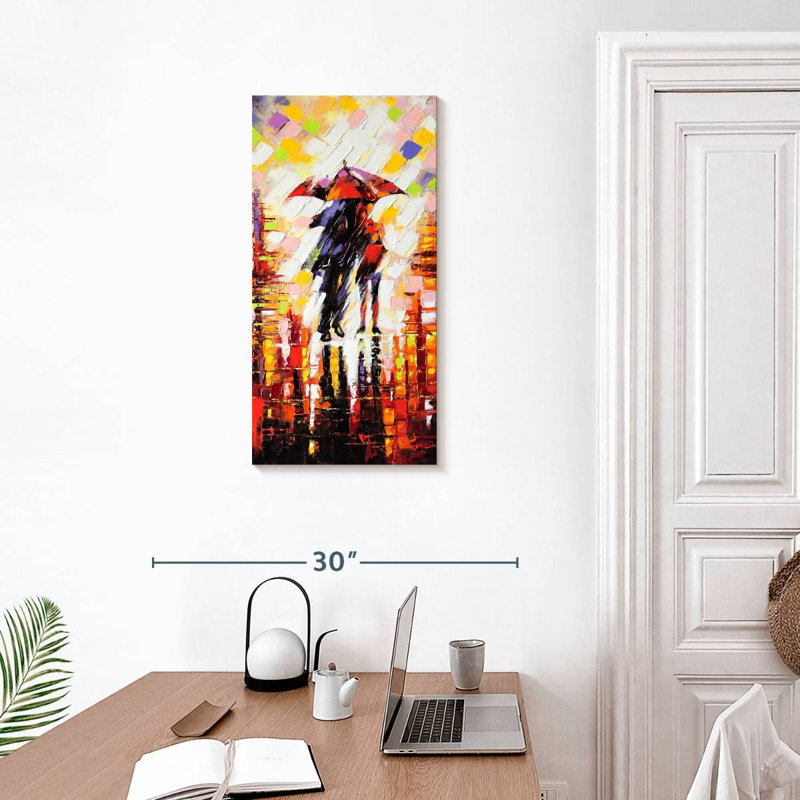 Two Lovers, 30" H x 15" W