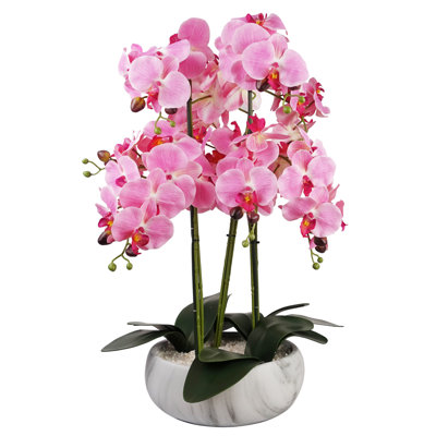 Plastic, Silk Artificial Arrangement in Planter