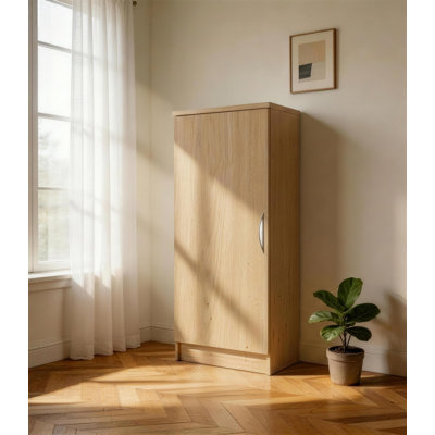 Decarlo 1 -Door 18 -Shelf Storage Cabinet