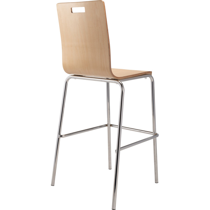Bushwick Series Counter Stool with Metal Frame, Cream