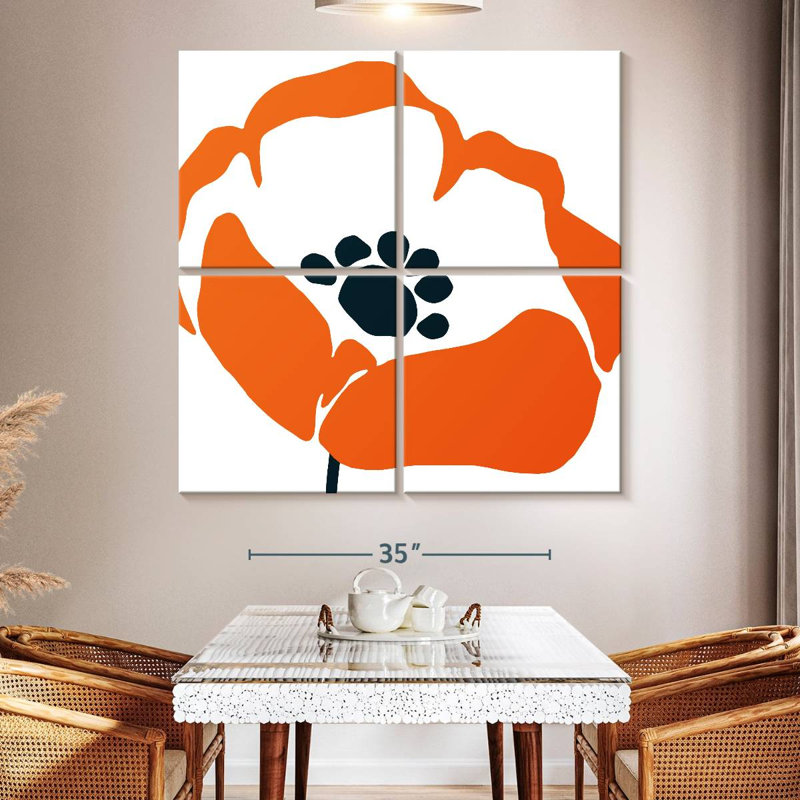 Harnek Pop Art Floral III, H 50 po x l 50 po