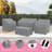 Patio Furniture Covers 4-Piece Outdoor Patio Garden Furniture Covers Set Waterproof-683449028