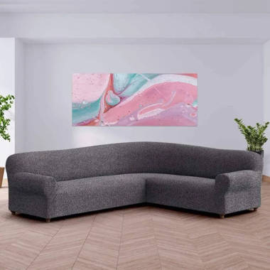 PAULATO by GA.I.CO. Stretch Sectional Sofa Slipcover - Italian Style &  Quality - Mille Righe Collection (Left Chaise)