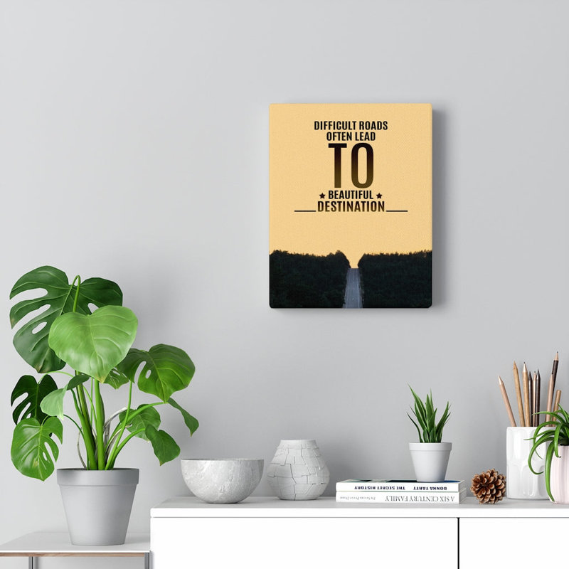 To Beautiful Destination - Wrapped Canvas Print, 25cm H x 20cm W