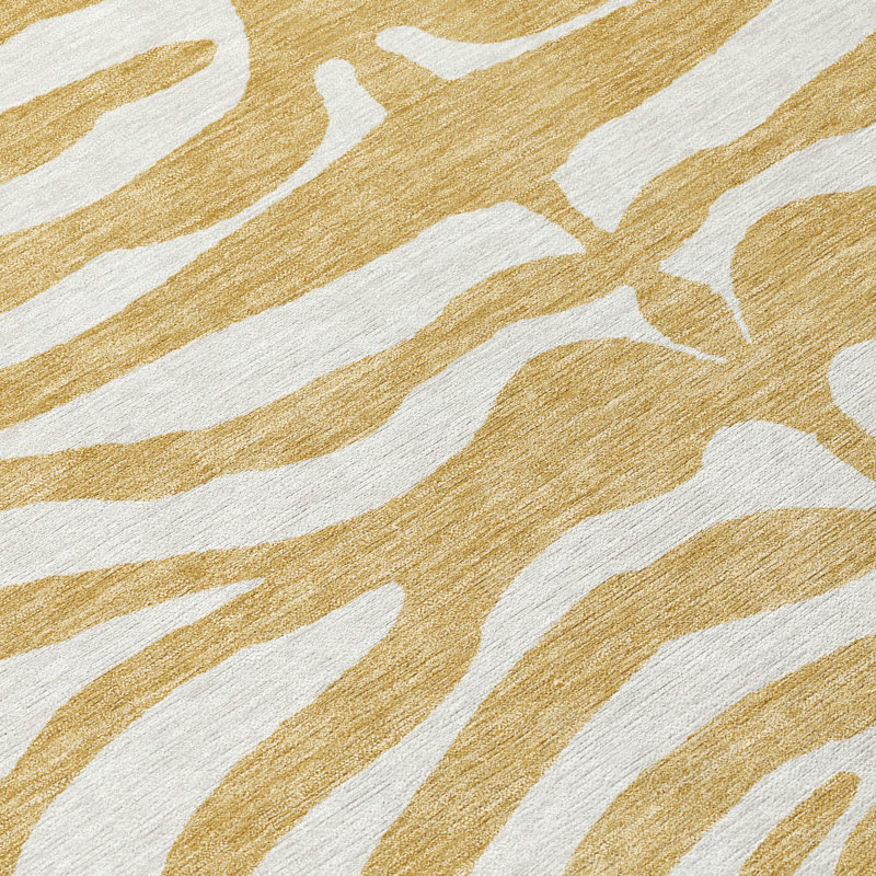 Tapis lavable intérieur / extérieur Solstice Gold , 10 pi x 14 pi