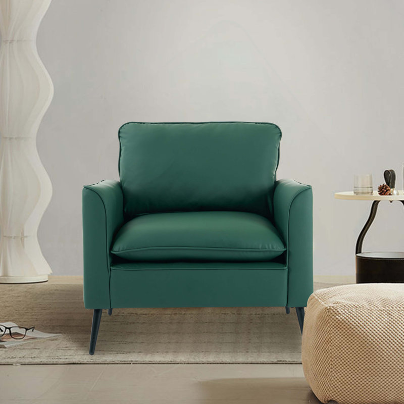 Canapé simple en cuir 2pc, Similicuir vert