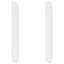  Tête de lit blanche en PVC 31,50 po x 6,30 po x 1,57 po