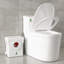 Toilette allongée une pièce à hauteur confort 1,26 gallons GPF (siège inclus) SUPERFLO