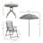 Vasif 4 - Person Patio Dining Set with Round Table