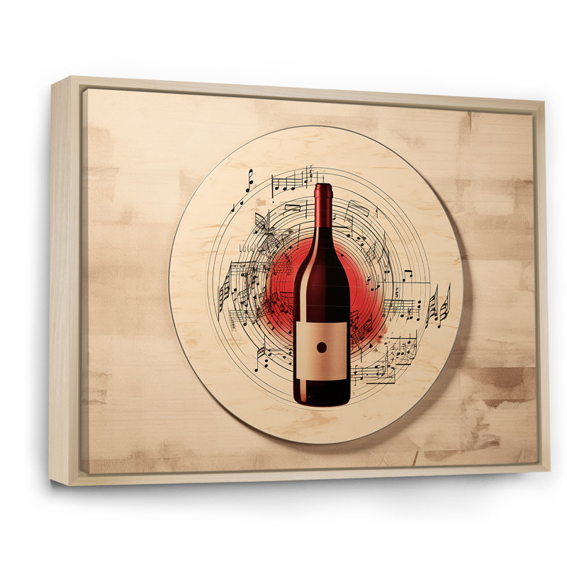 Vinyle vinyle I sur impression sur toile, Cadre naturel flottant, H 16 po x l 32 po x P 1 po