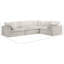 Canapé modulaire en velours 4 pièces Cozy-94884210