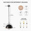 Luminaire suspendu en métal 13 po à hauteur réglable