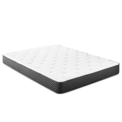 Matelas très grand en mousse de 6 po - La housse en tricot extensible ferme favorise la mémoire gélifiée dans un environnement sec et soulage les genoux