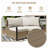 Patio Loveseat With Left And Right Armrests-1629266254