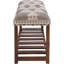 Cashea Solid Wood Upholstered Storage Bench