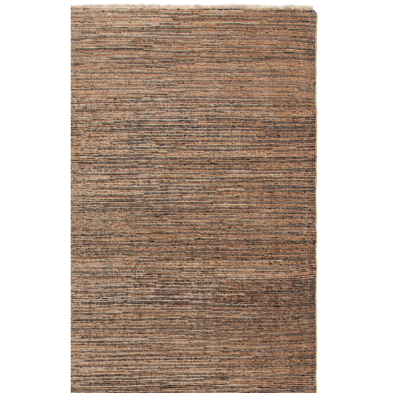 Tapis en laine / viscose noué à la main Izmir en brun / gris, Rectangle 8 pi x 10 pi