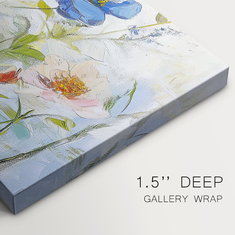 Botanical Series-CCCCLII - Toile tendue avec châssis - Prêt à accrocher, H 20 po x l 50 po