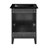 Cascade 24 in. Black Oak Bathroom Vanity With Black, 3-Hole Ceramic Sink Top-100841298