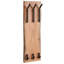 Binns Solid Wood 3 - Hook Wall Mounted Coat Rack