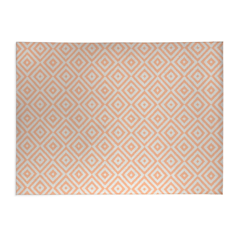 Paillasson Ikat, Pêche, L 48 po x L 72 po