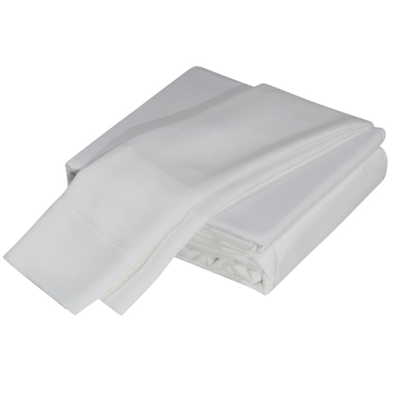 Deluxe Soft 100% Rayon From Bamboo 4-Piece sheet Set, Full Sheet Set + 2 Pillowcases, White