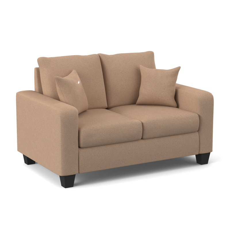 Dorothea  Upholstered 59.5'' Loveseat, Bulldozer Cinnamon