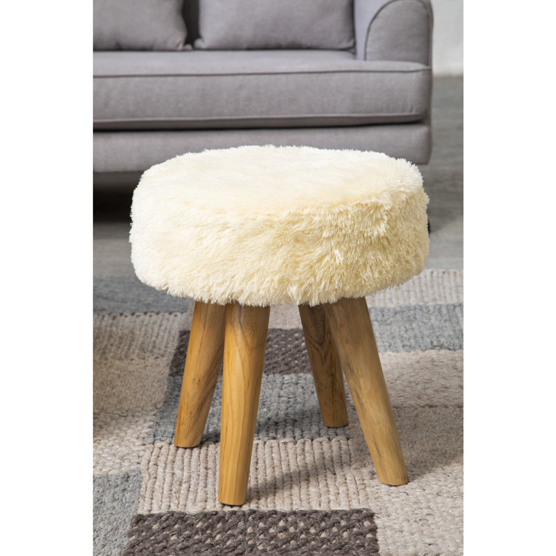 Raine Solid Wood Accent Stool