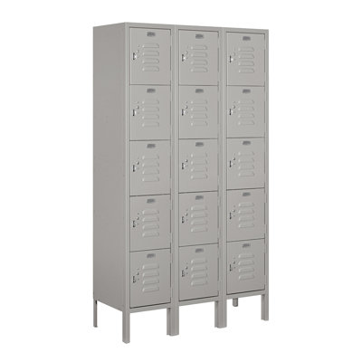 Metal 5 - Tier 36'' Employee Locker with Padlock