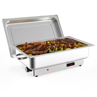 The Party Aisle™ Commercial Electric Chafing Dish Buffet 7.4 Qt Countertop Food  Warmer Steam Table Pan Stainless