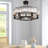 6-Light Dimmable Drum Crystal Chandelier-957311082